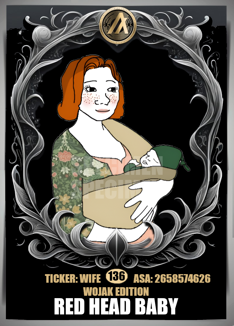136-redhead tradwife with baby wojak